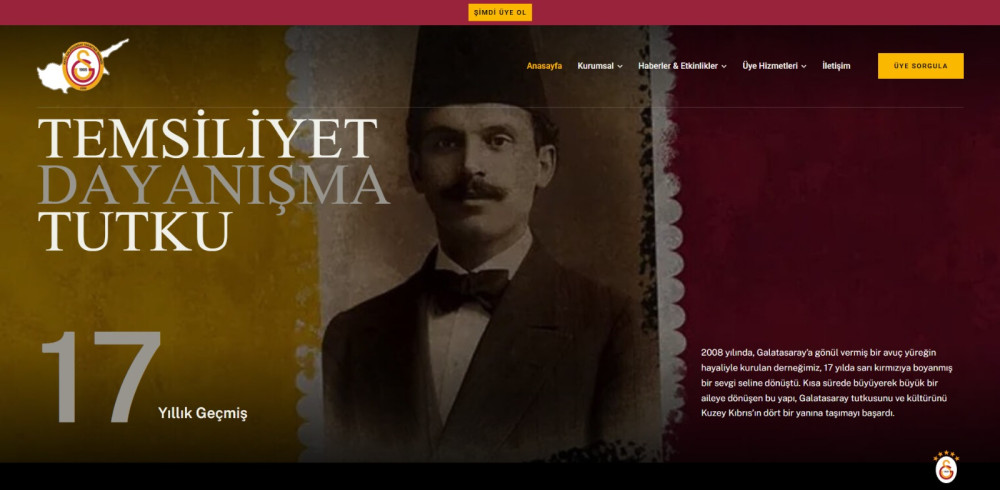 KKTC Galatasaray Taraftar Derneği’nin internet sitesi hizmete açıldı