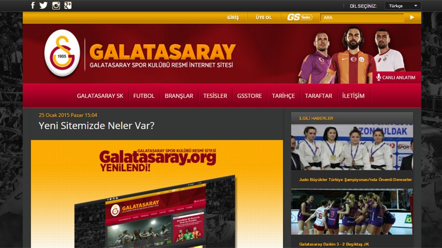 Galatasaray Resmi Site